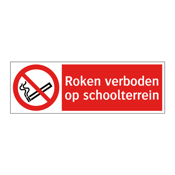 Roken verboden op schoolterrein