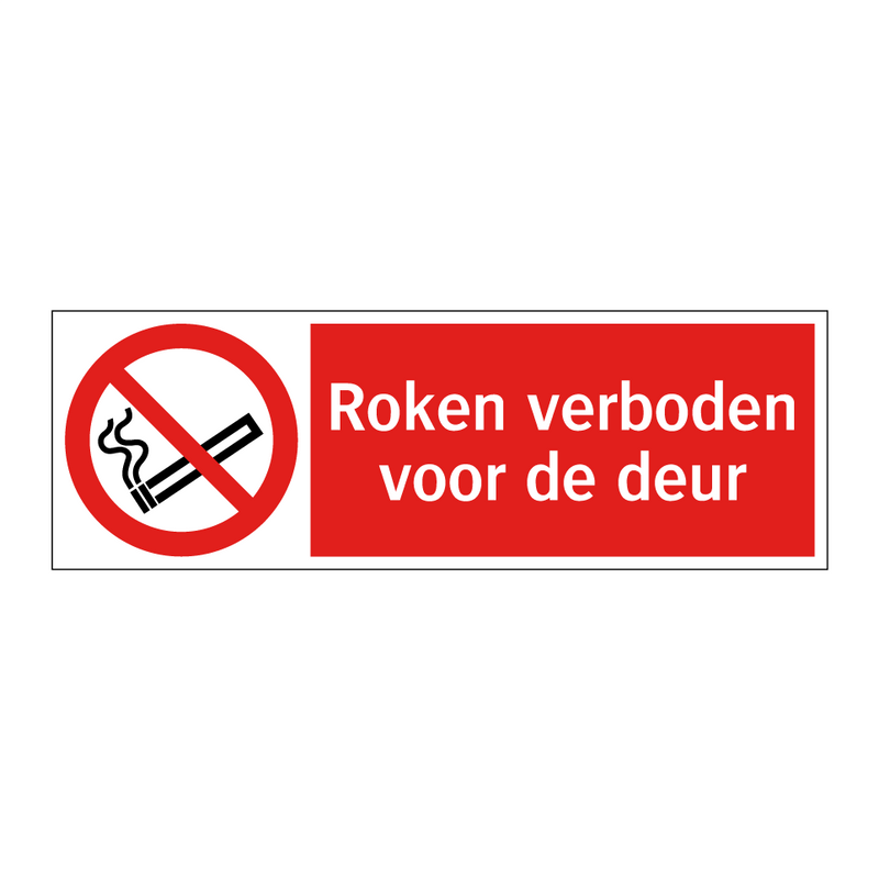 Roken verboden voor de deur