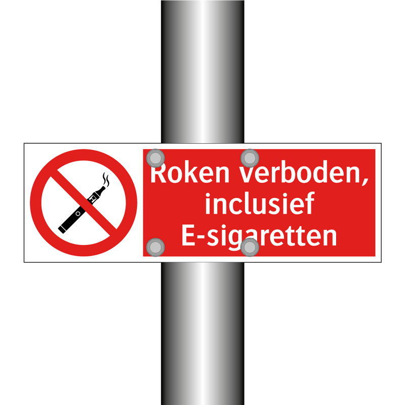 Roken verboden, inclusief E-sigaretten