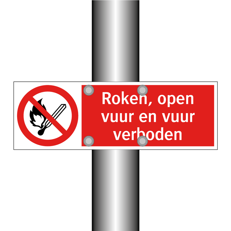 Roken, open vuur en vuur verboden