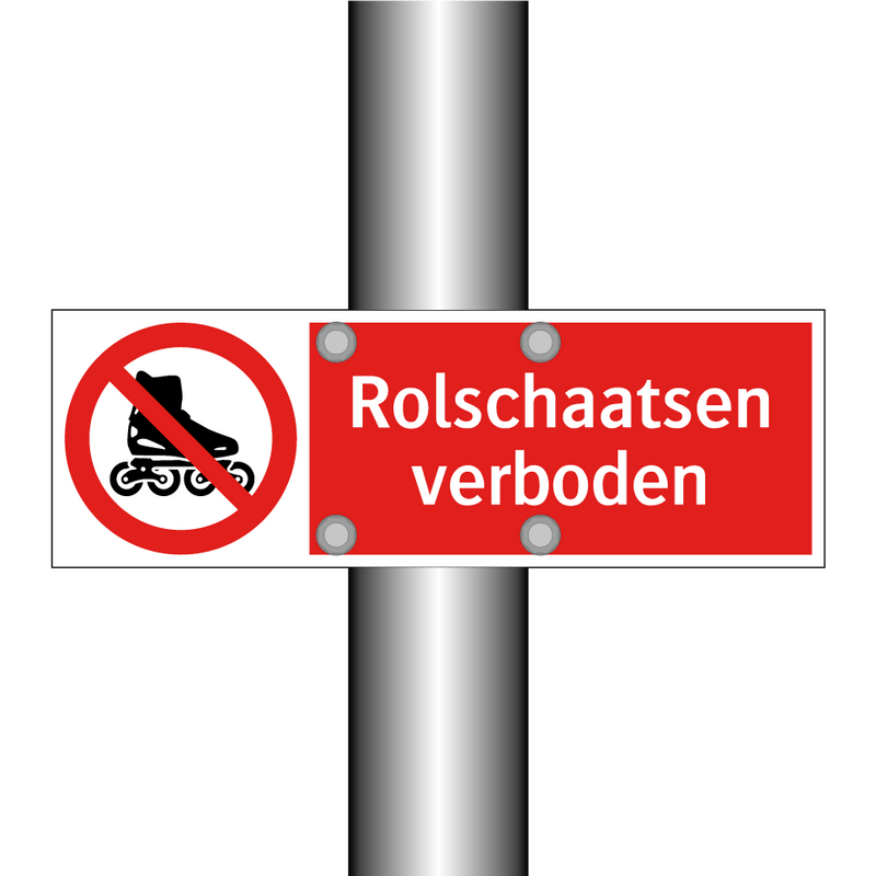 Rolschaatsen verboden