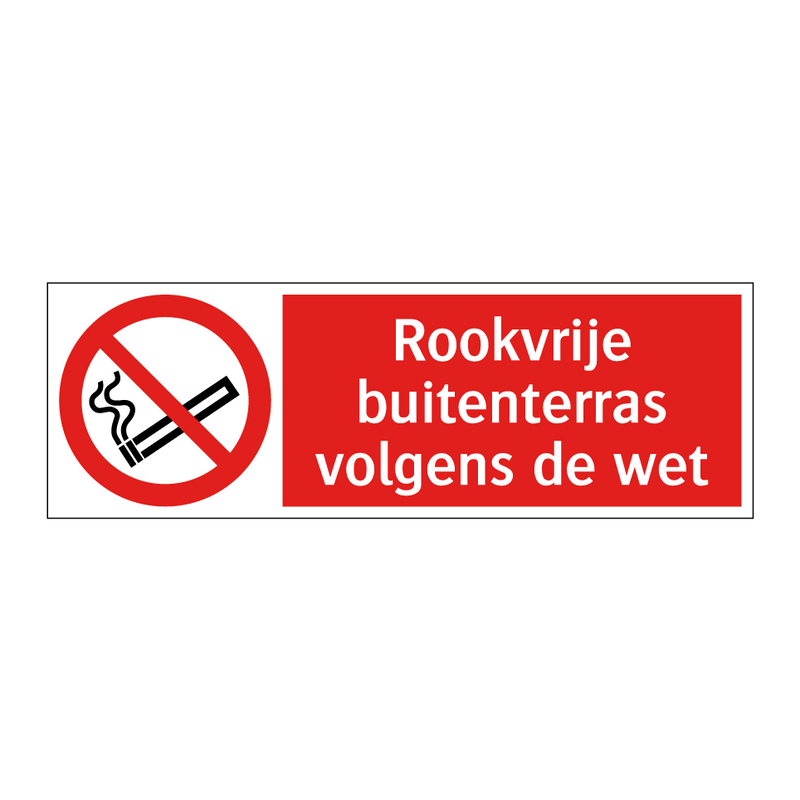 Rookvrije buitenterras volgens de wet