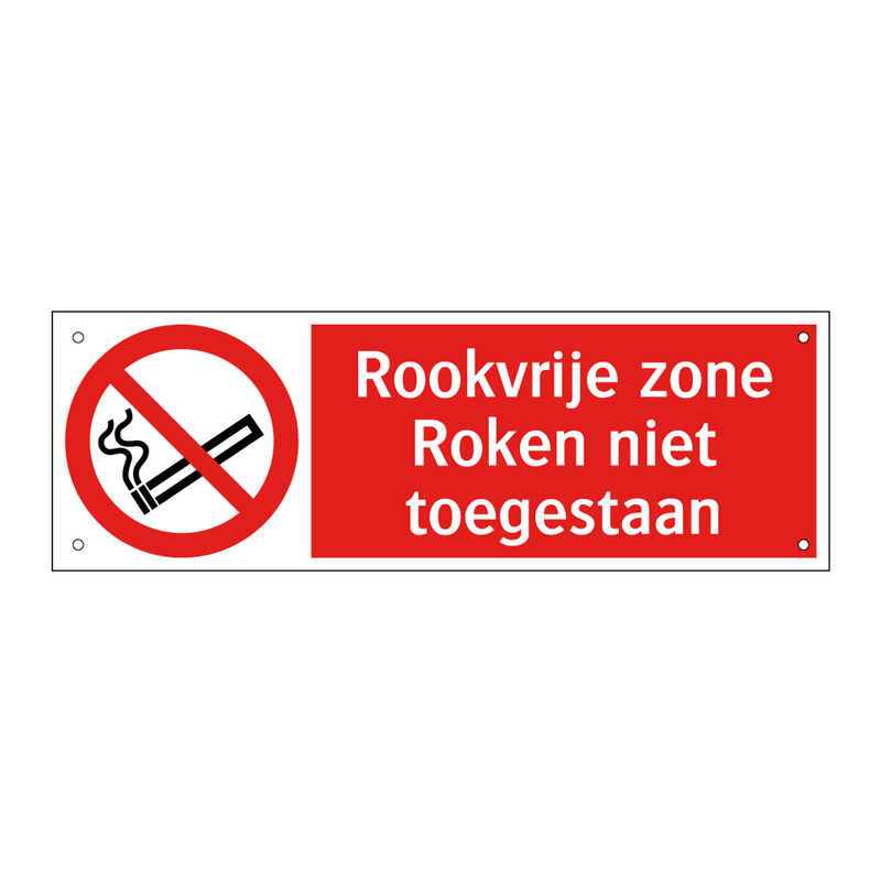 Rookvrije zone Roken niet toegestaan