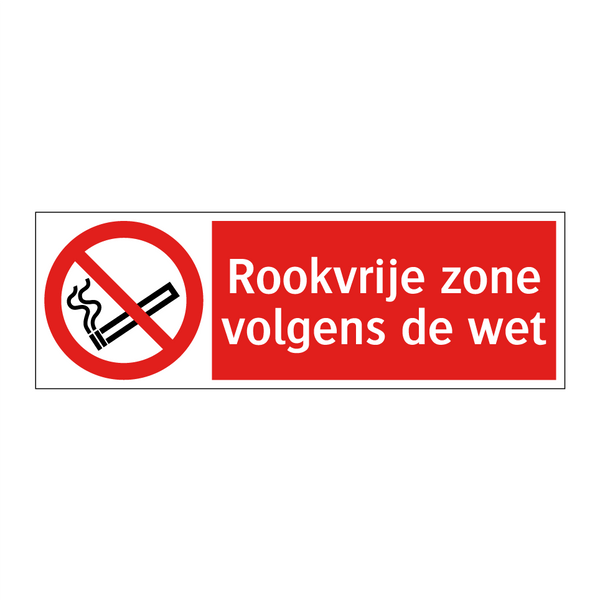 Rookvrije zone volgens de wet