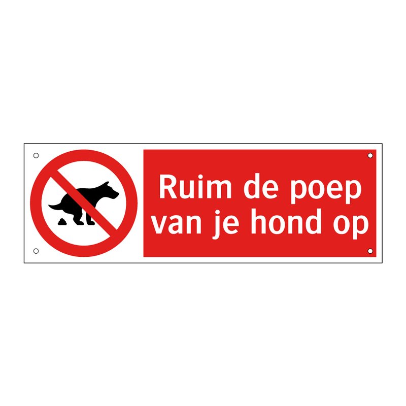 Ruim de poep van je hond op