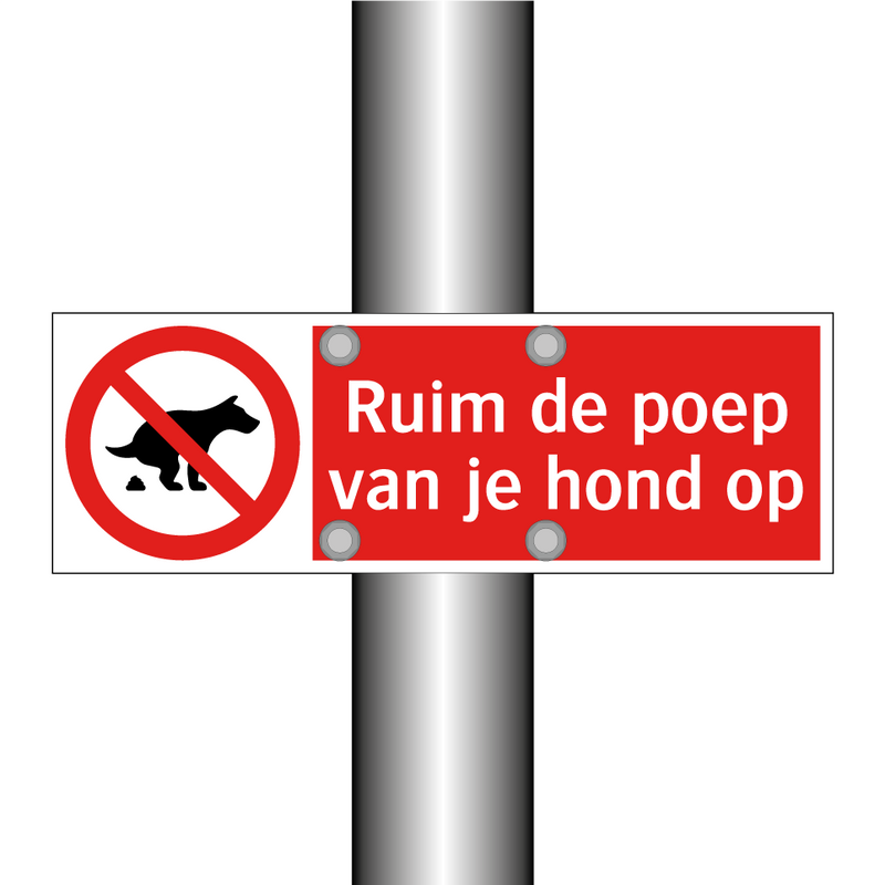 Ruim de poep van je hond op