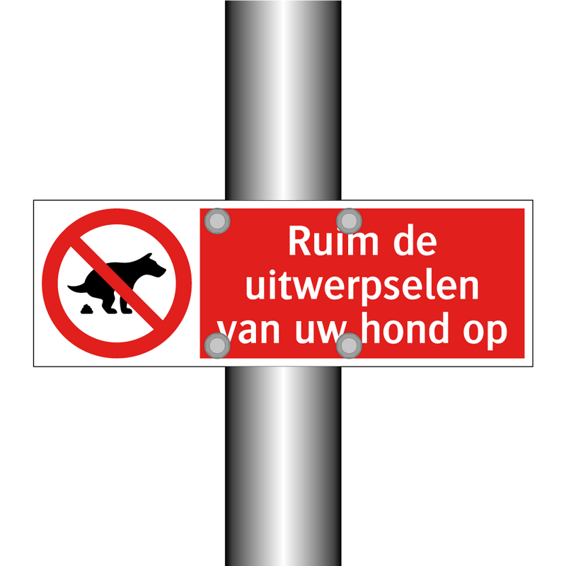 Ruim de uitwerpselen van uw hond op