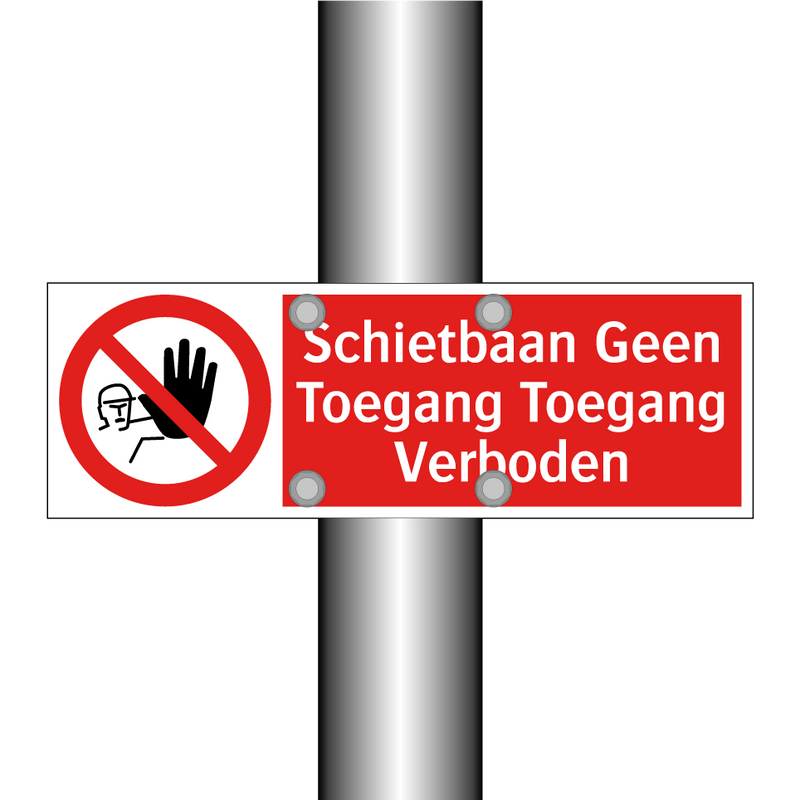 Schietbaan Geen Toegang Toegang Verboden