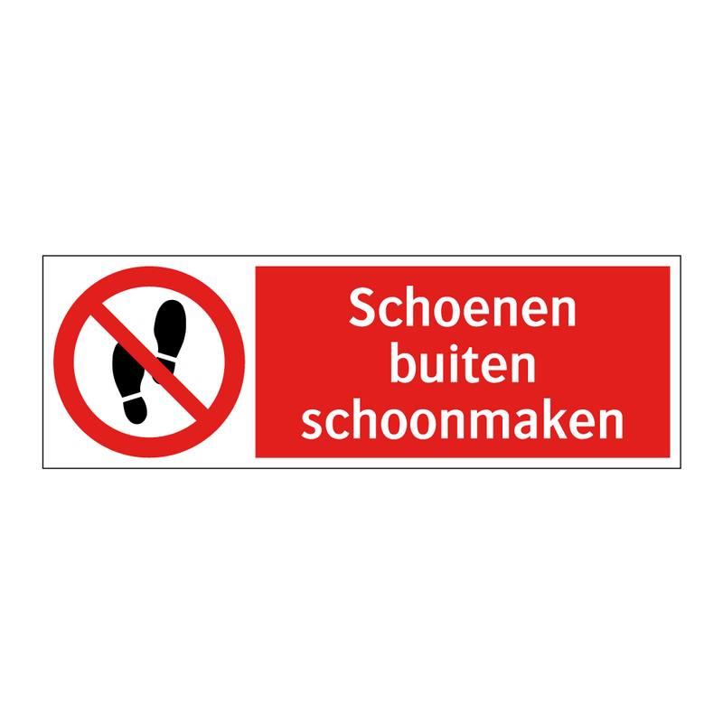 Schoenen buiten schoonmaken