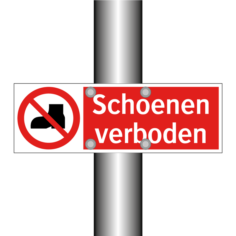 Schoenen verboden