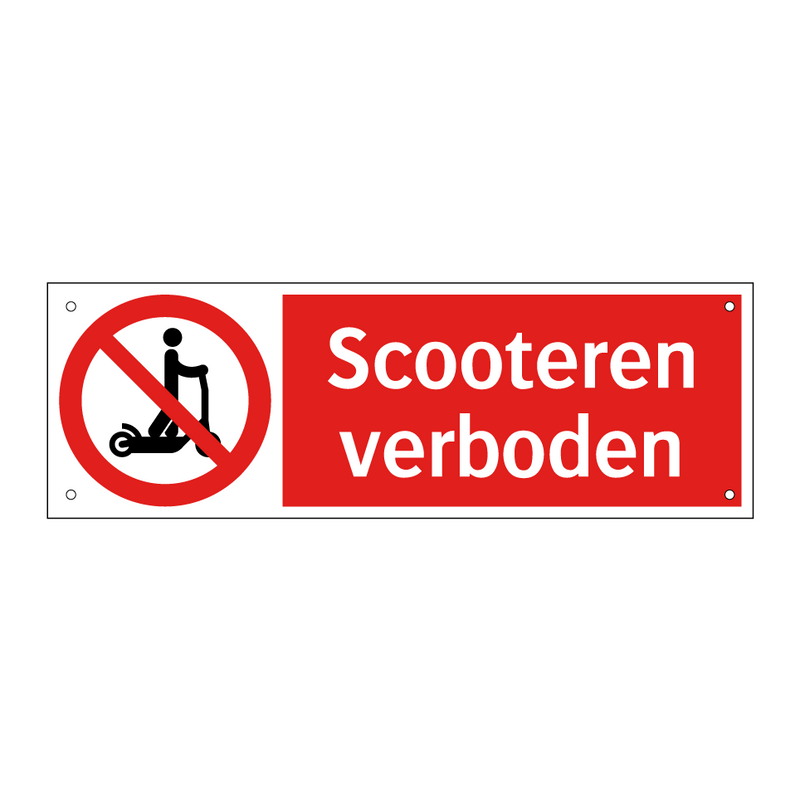 Scooteren verboden