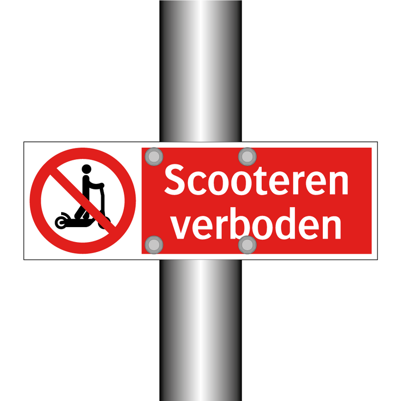 Scooteren verboden