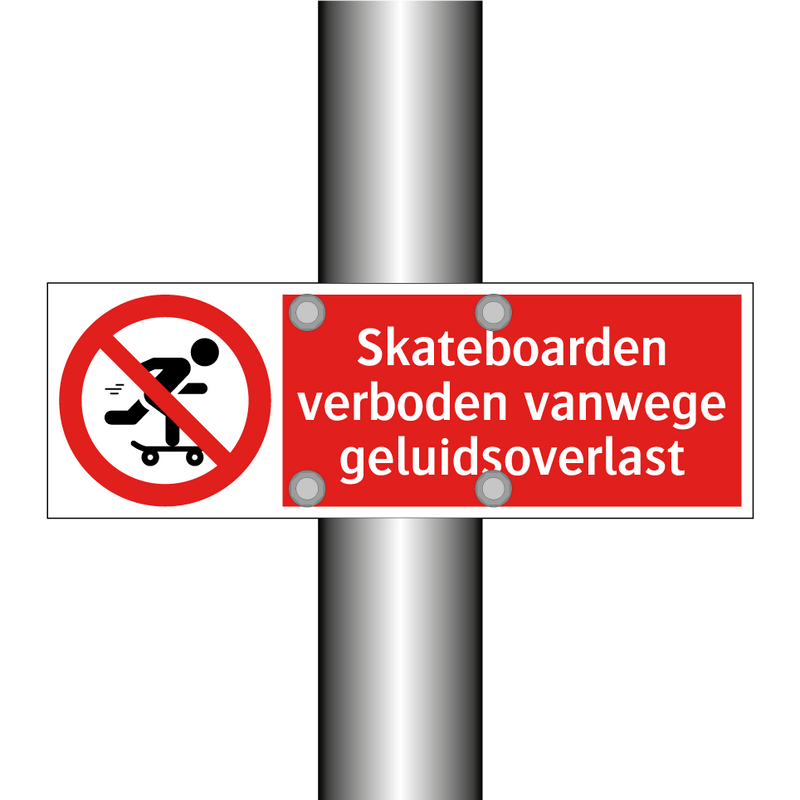 Skateboarden verboden vanwege geluidsoverlast