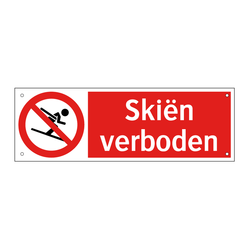 Skiën verboden