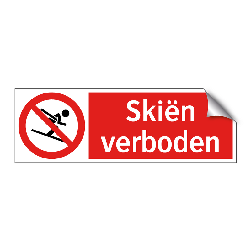 Skiën verboden