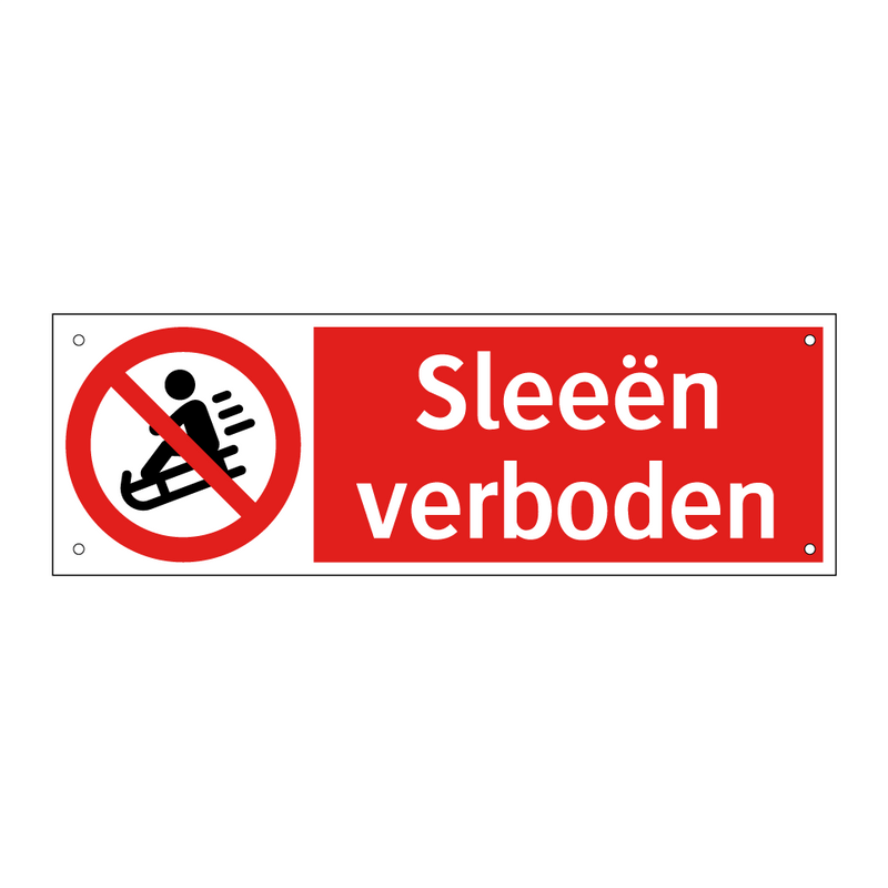 Sleeën verboden