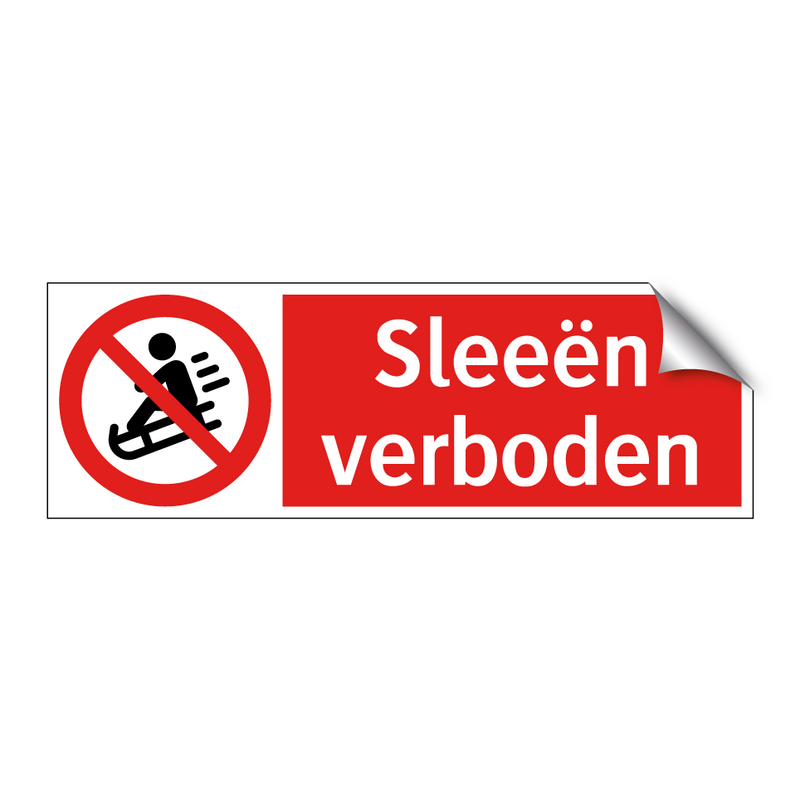 Sleeën verboden