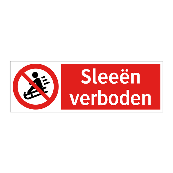 Sleeën verboden