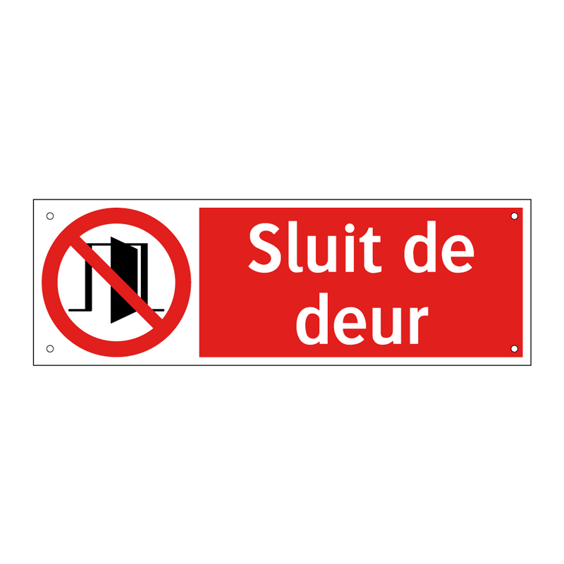 Sluit de deur