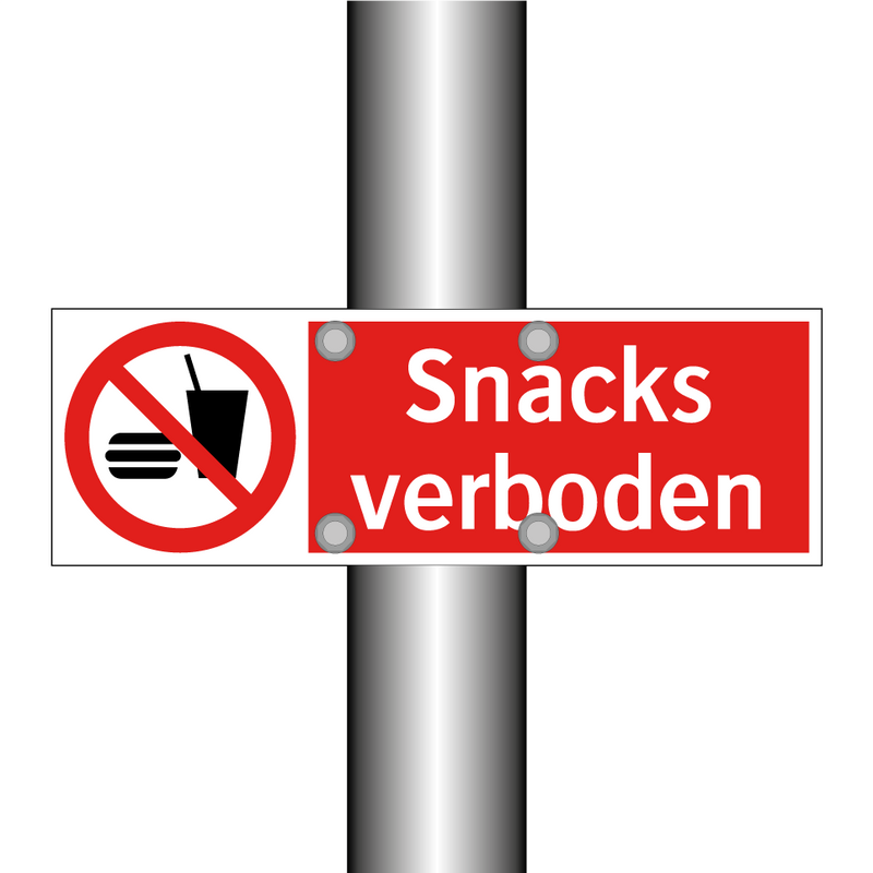 Snacks verboden