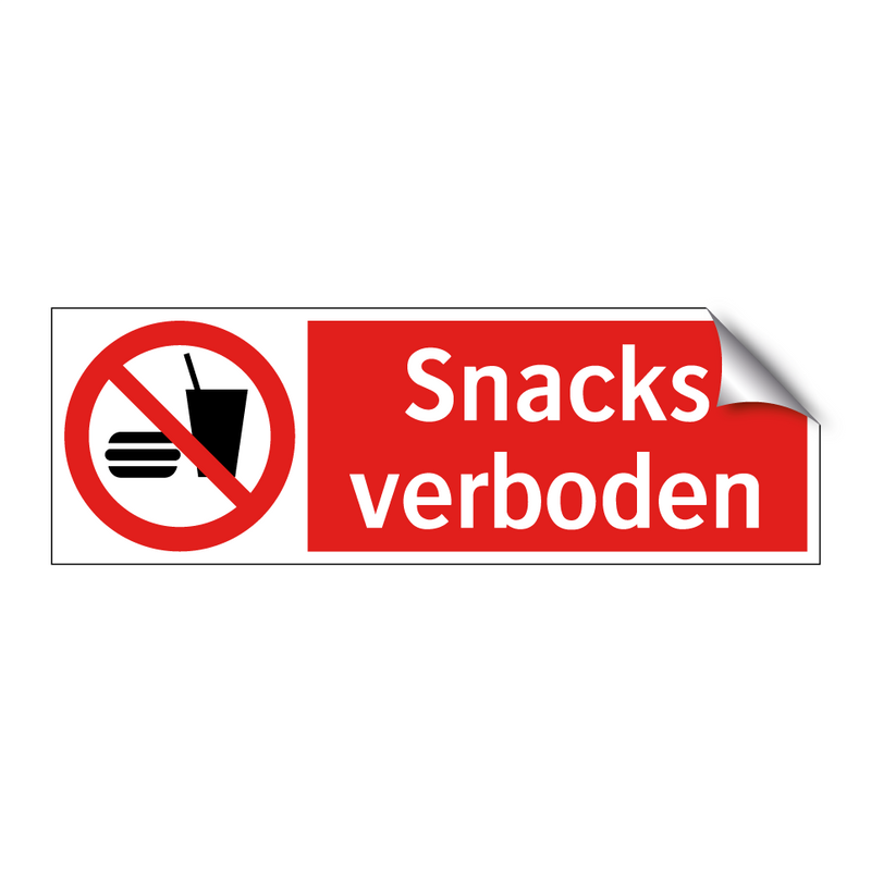 Snacks verboden