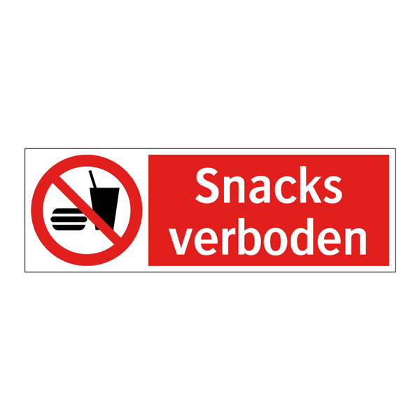 Snacks verboden