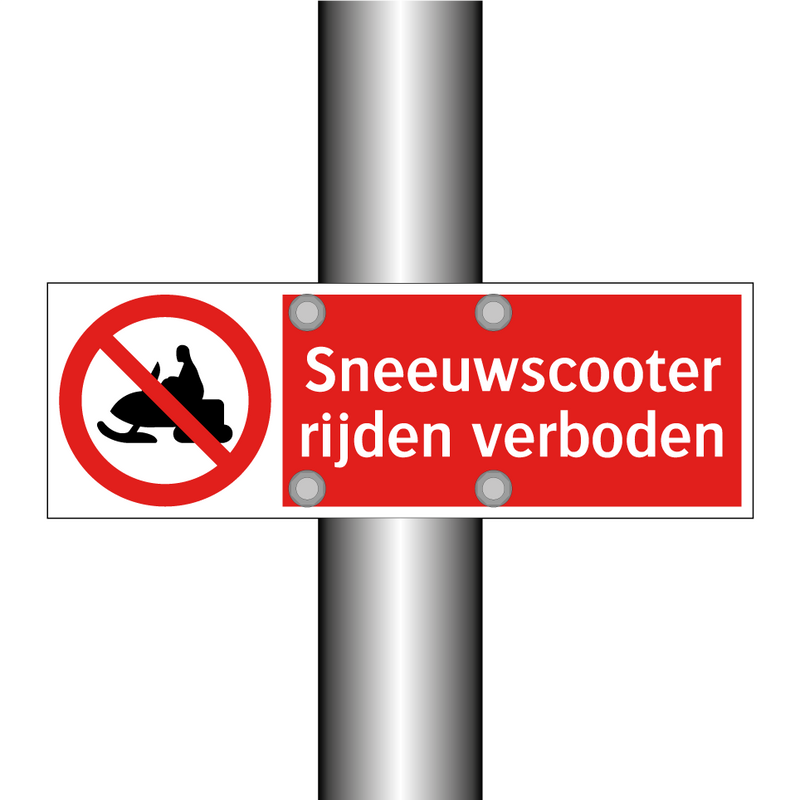 Sneeuwscooter rijden verboden