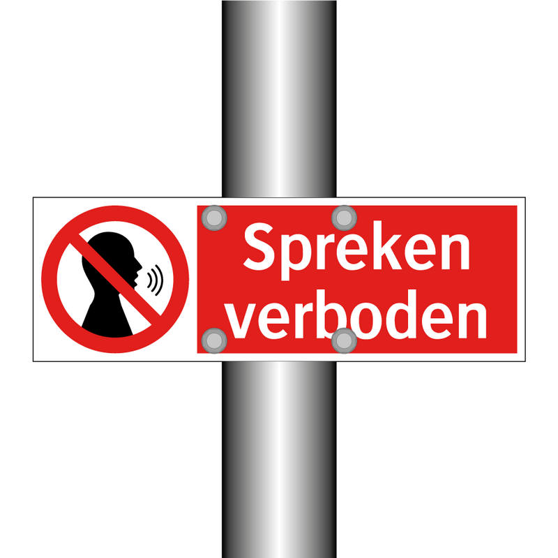 Spreken verboden