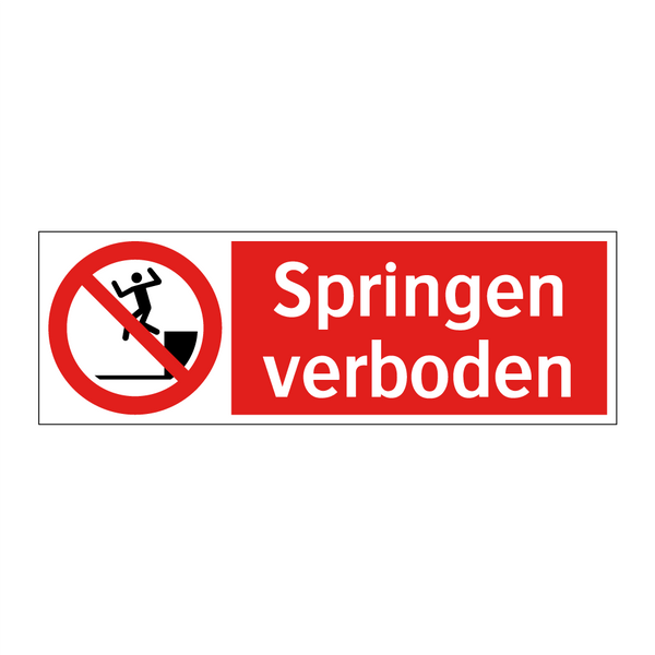 Springen verboden