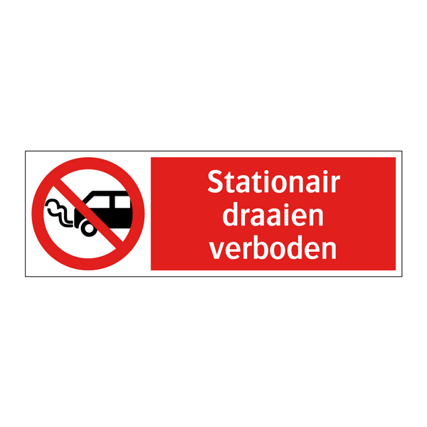 Stationair draaien verboden