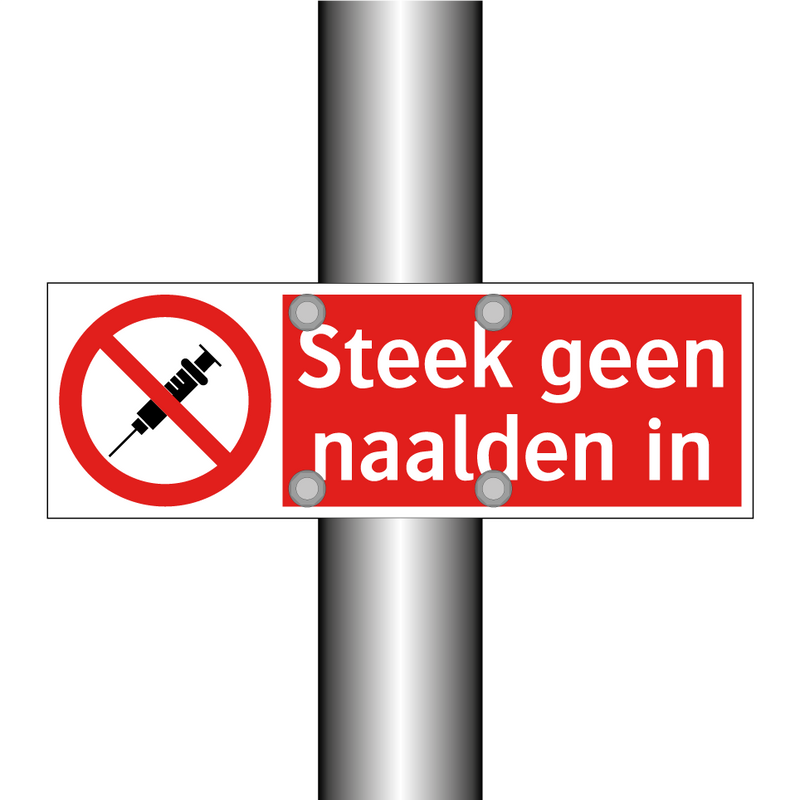 Steek geen naalden in