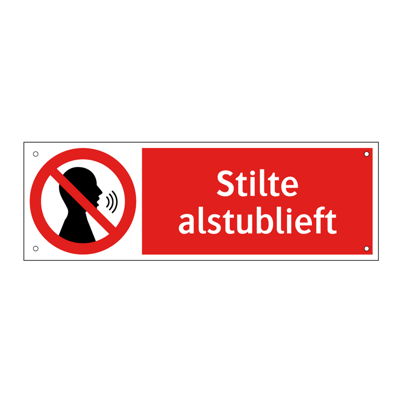 Stilte alstublieft