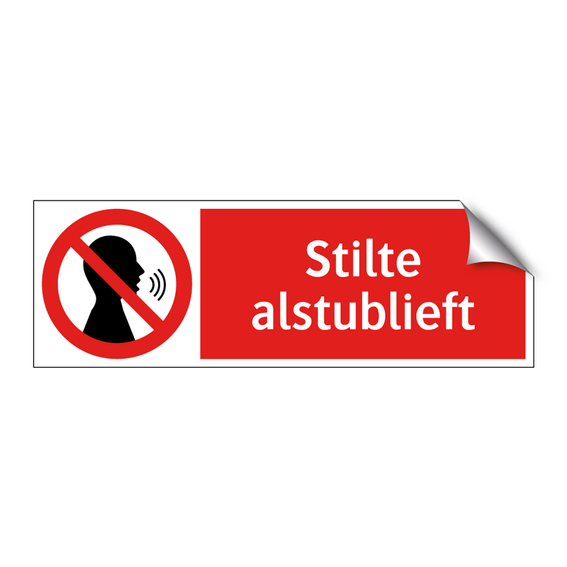 Stilte alstublieft