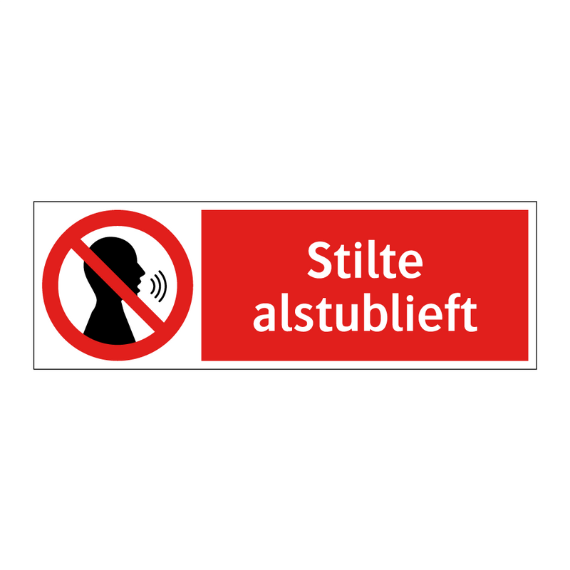 Stilte alstublieft