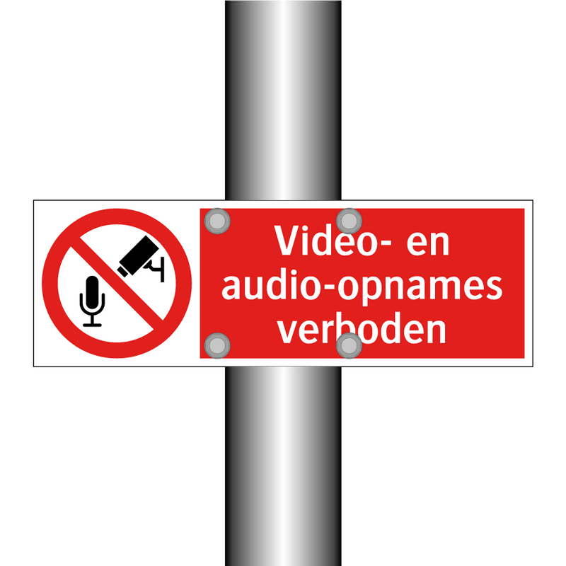 Video- en audio-opnames verboden