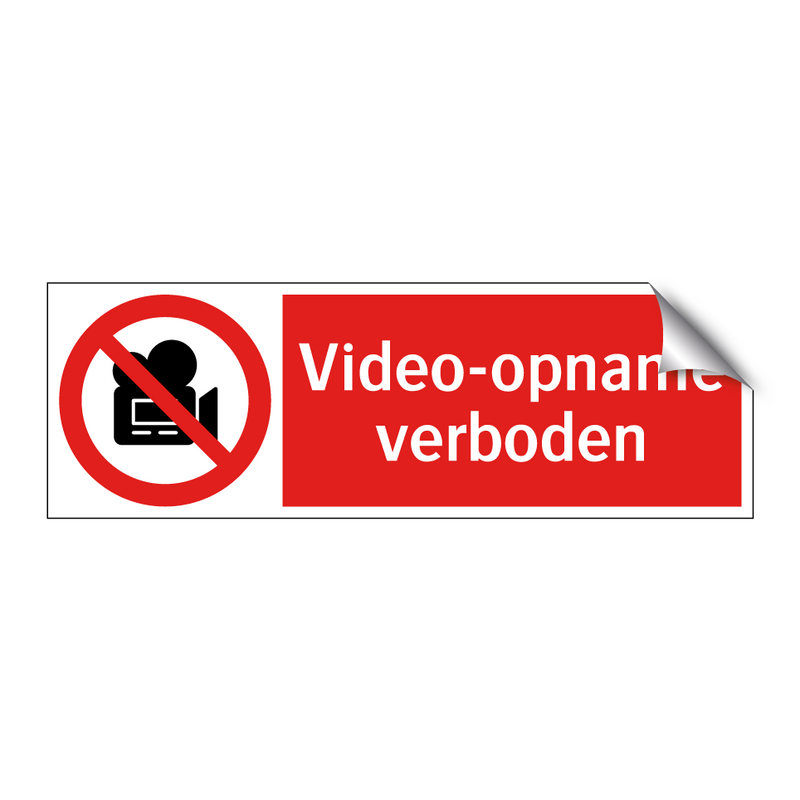 Video-opname verboden