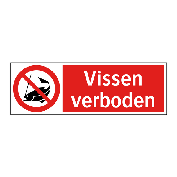 Vissen verboden