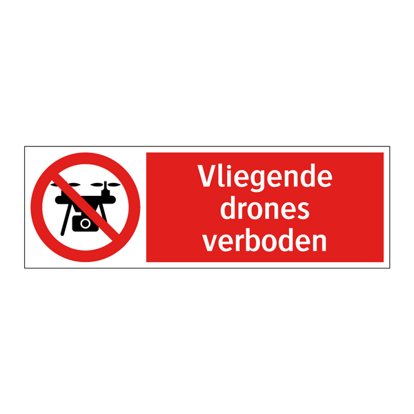 Vliegende drones verboden