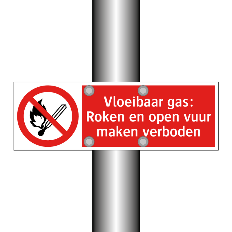 Vloeibaar gas: Roken en open vuur maken verboden