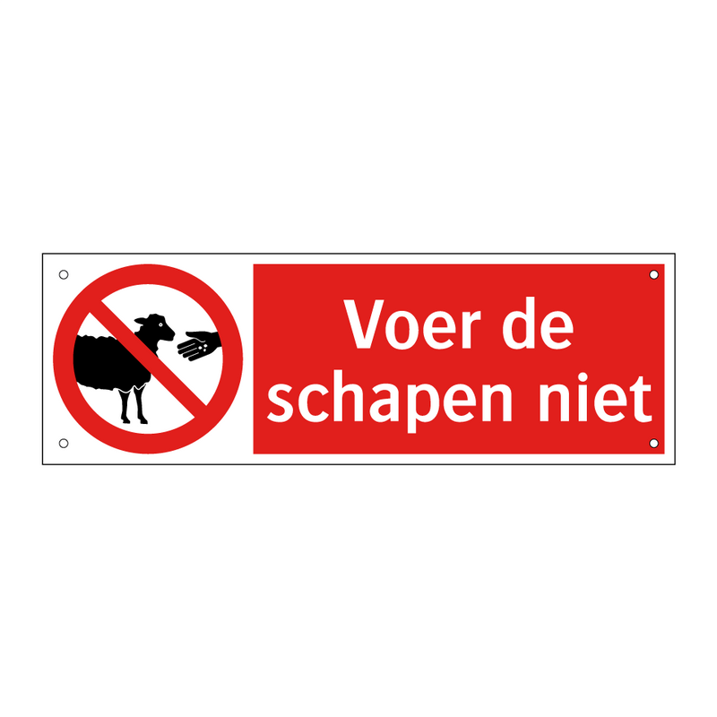 Voer de schapen niet