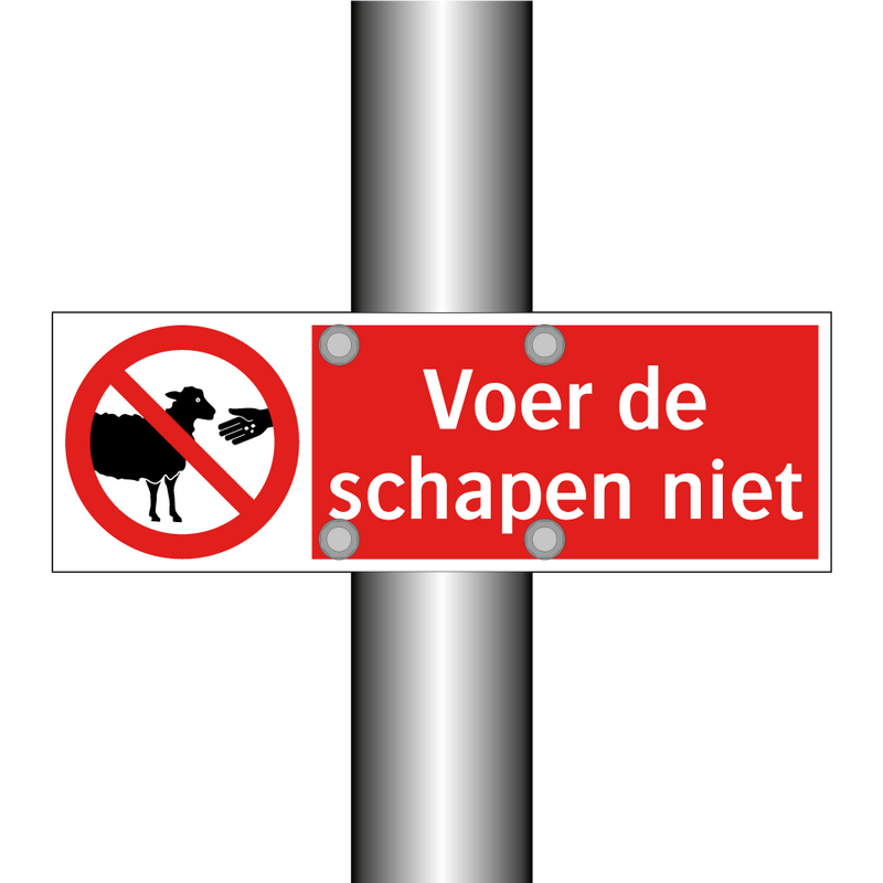 Voer de schapen niet