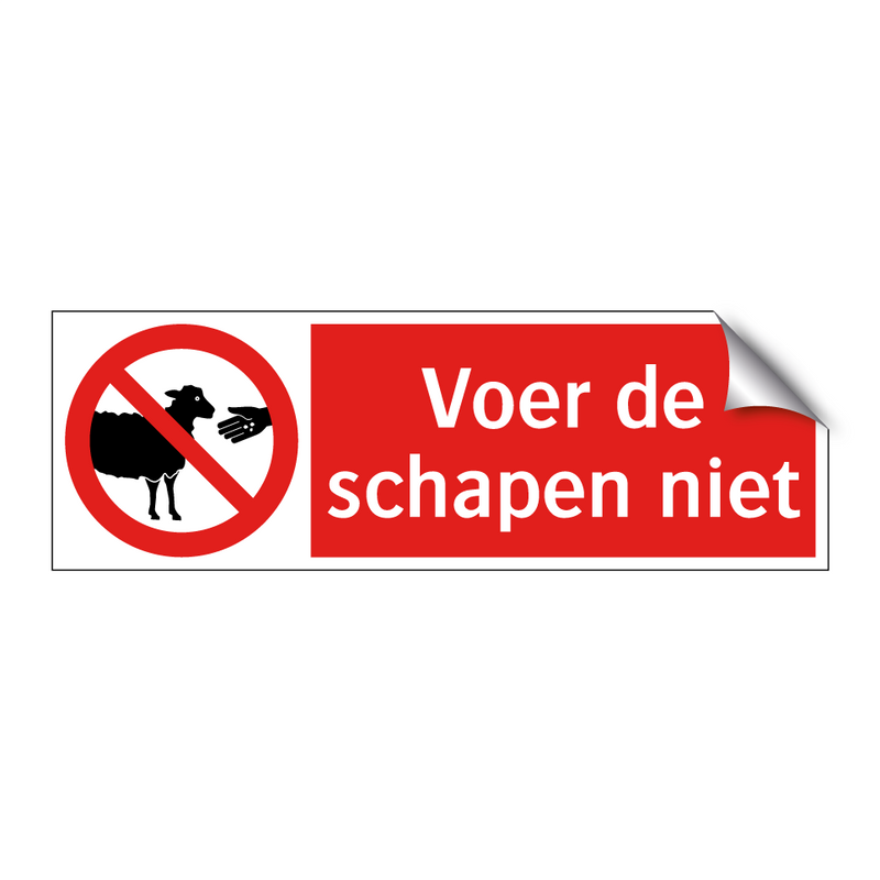 Voer de schapen niet