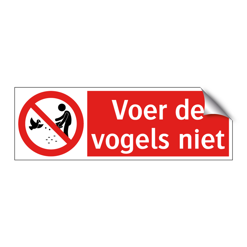 Voer de vogels niet