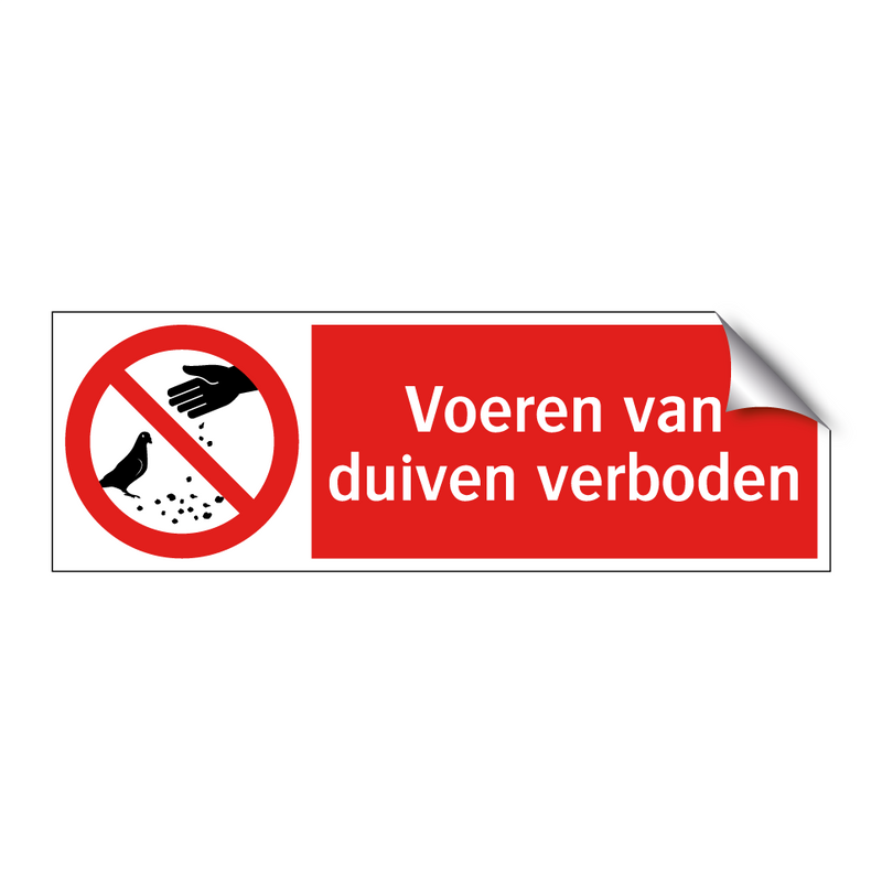 Voeren van duiven verboden