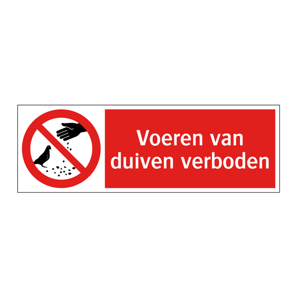 Voeren van duiven verboden