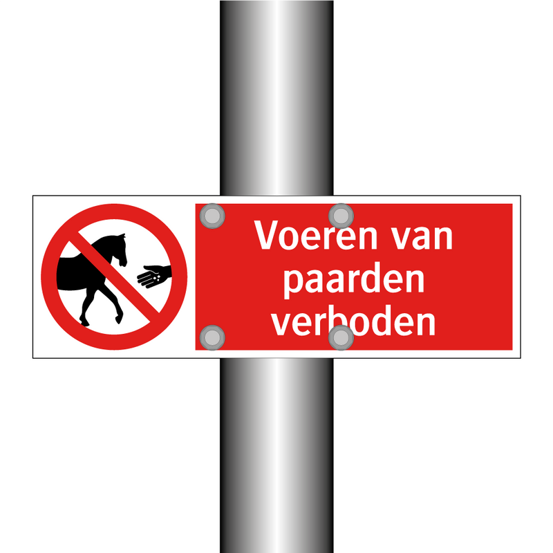 Voeren van paarden verboden