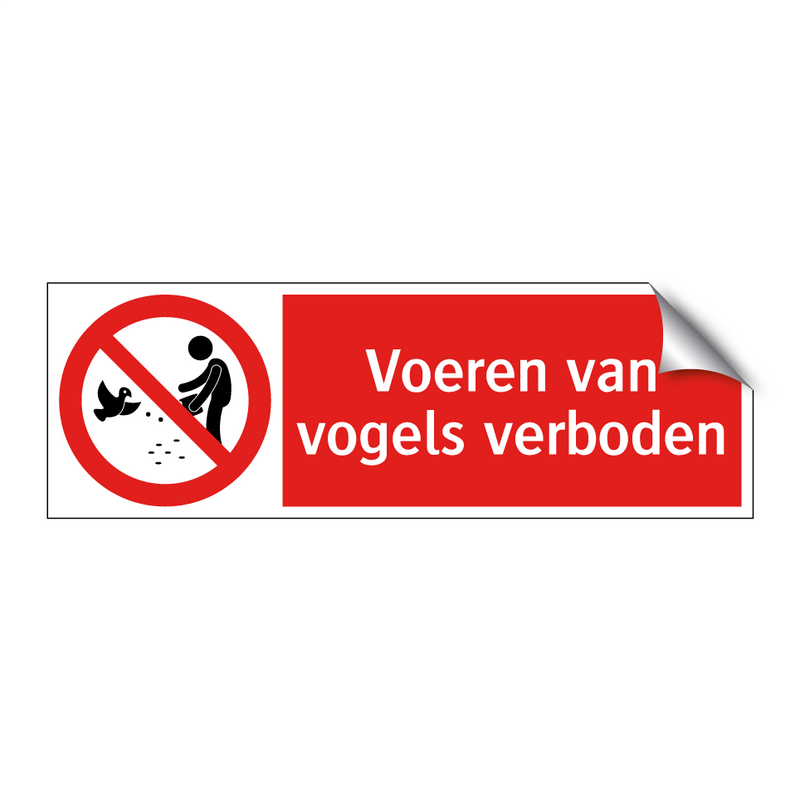 Voeren van vogels verboden