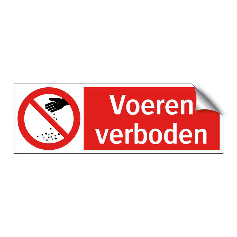 Voeren verboden