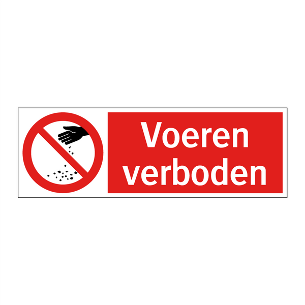 Voeren verboden