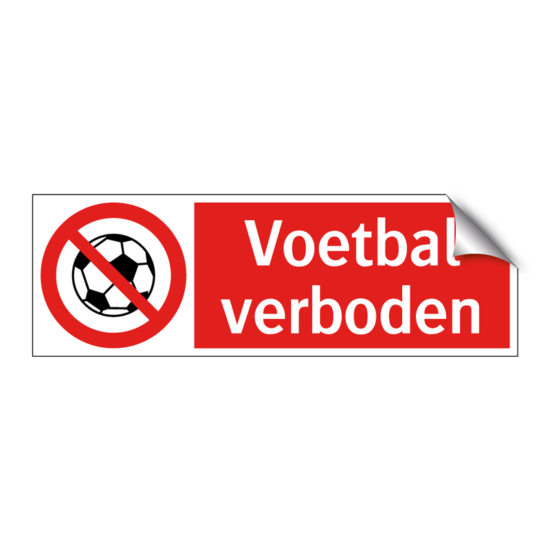 Voetbal verboden